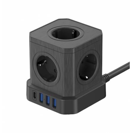 Newell NL4387 GaN Power Cube - kostka zasilająca 9w1, czarna_1